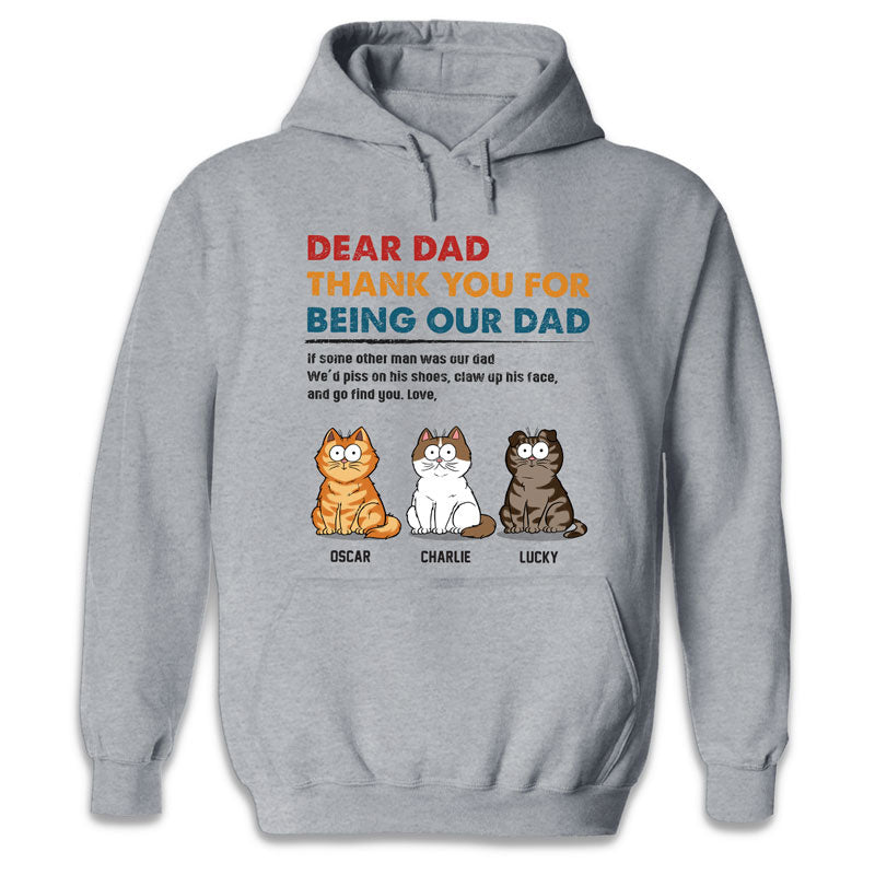 Nous lui grifferions le visage et irions te chercher - T-shirt unisexe personnalisé pour chat, sweat à capuche, sweat-shirt - Fête des pères, cadeau pour les propriétaires d'animaux, les amoureux des animaux