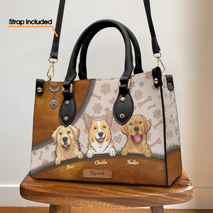 Emmenez mon animal partout ! Sac à main en cuir personnalisé pour chien et chat ! Cadeau pour les propriétaires et les amoureux des animaux.