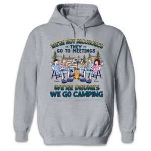Nous n'oublierons jamais ces moments - Camping personnalisé T-shirt unisexe personnalisé, sweat à capuche, sweat-shirt - Cadeau pour les meilleurs amis, BFF, sœurs, amoureux du camping