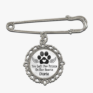 Broche personnalisée avec photo de votre animal de compagnie - Cadeau de condoléances pour les propriétaires et les amoureux des animaux