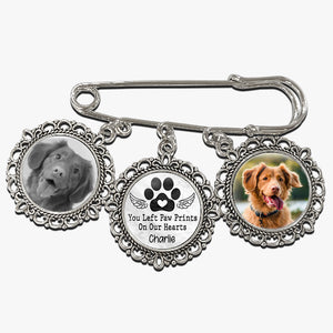 Broche personnalisée avec photo de votre animal de compagnie - Cadeau de condoléances pour les propriétaires et les amoureux des animaux
