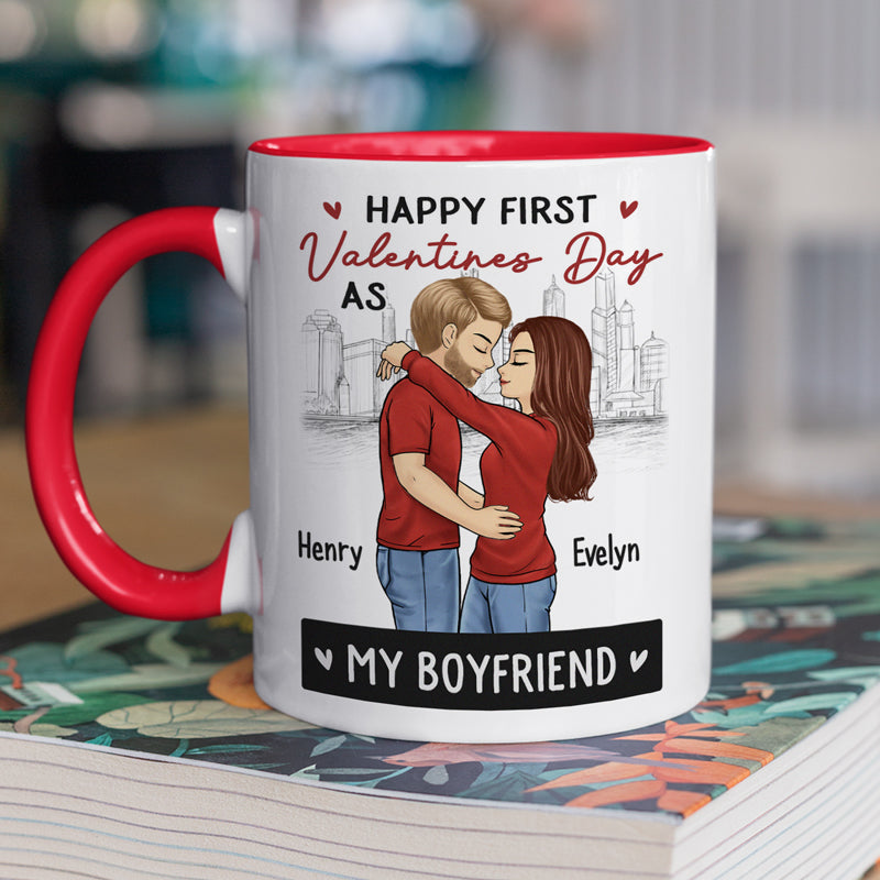 Tu es mon Valentin au quotidien - Tasse personnalisée pour couple - Cadeau de Saint-Valentin pour mari et femme, anniversaire, première Saint-Valentin ensemble