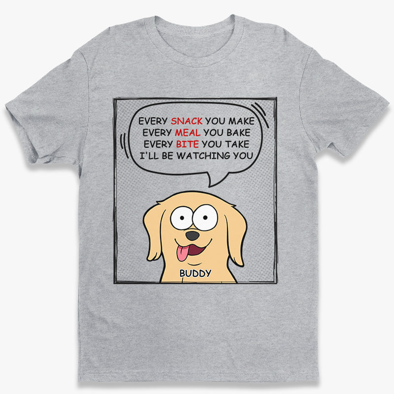 Nous vous surveillerons à chaque instant - T-shirt unisexe personnalisé pour chien, sweat à capuche, sweat-shirt - Cadeau pour les propriétaires d'animaux de compagnie, les amoureux des animaux