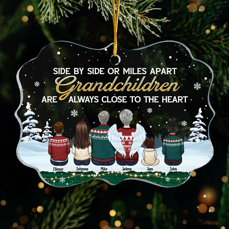 There Is No Greater Gift Than Grandchildren - Family Personalized Custom Ornament - Acrylic Benelux Shaped - Christmas Gift For Family Members