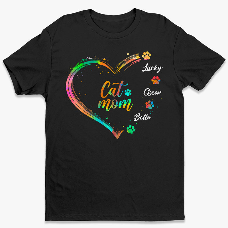 T-shirt, sweat à capuche et sweat-shirt unisexe personnalisé « Fur Mom With Love » pour chien et chat – Cadeau pour propriétaires et amoureux des animaux