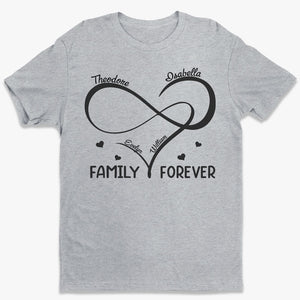 La famille est toujours proche de nous - T-shirt, sweat à capuche et sweat-shirt unisexe personnalisé pour la famille - Cadeau pour les membres de la famille