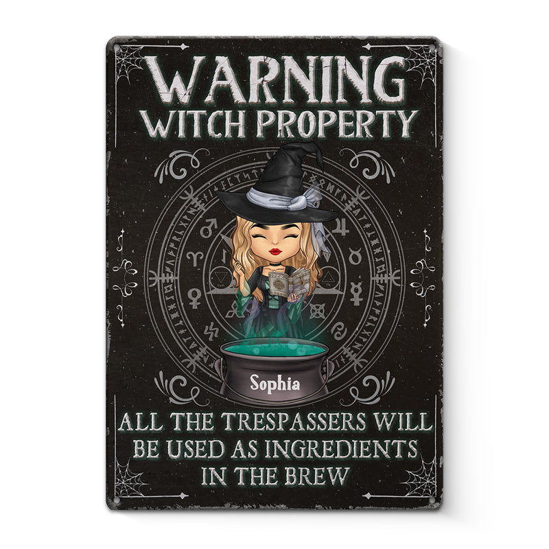 Vous serez utilisé comme ingrédients - Décoration d'intérieur personnalisée en métal pour sorcière - Cadeau d'Halloween pour sorcières, vous-même