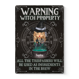Vous serez utilisé comme ingrédients - Décoration d'intérieur personnalisée en métal pour sorcière - Cadeau d'Halloween pour sorcières, vous-même