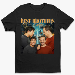 T-shirt, sweat à capuche et sweat-shirt unisexe personnalisé avec photo « Meilleurs frères et sœurs de tous les temps » - Cadeau pour frères et sœurs, cousins et cousines