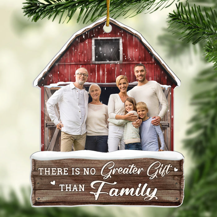 Photo personnalisée de famille Profitez de la saison de Noël ensemble - Ornement personnalisé personnalisé de famille - Acrylique, bois en forme personnalisée - Cadeau de Noël pour les membres de la famille