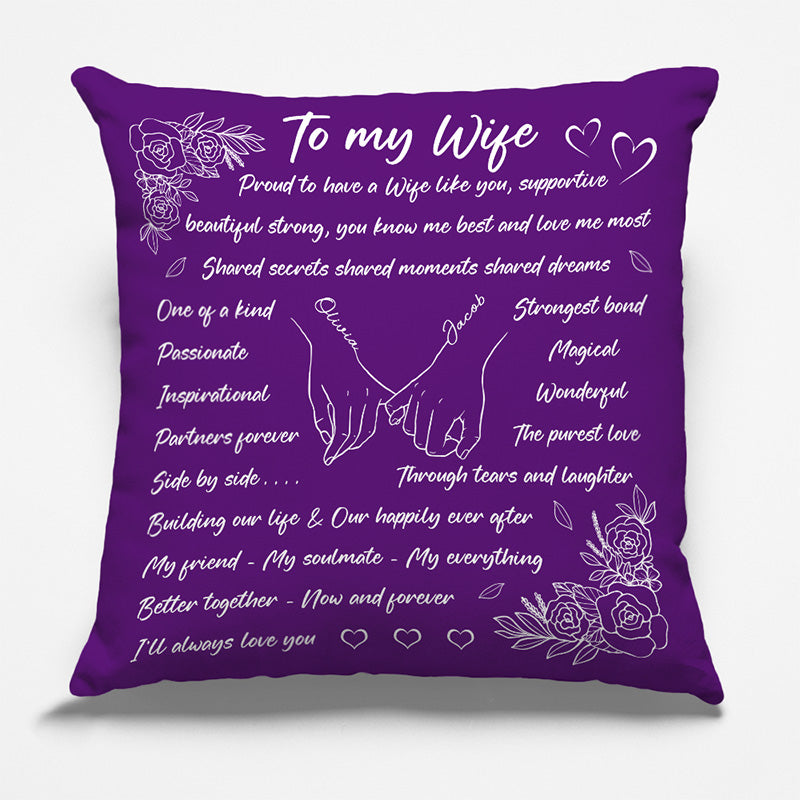 Ensemble, c'est mieux maintenant et pour toujours ! Coussin personnalisé pour couple ! Cadeau pour mari et femme, anniversaire