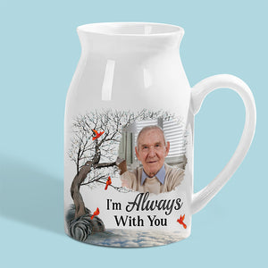 Photo personnalisée très aimée, profondément regrettée - Vase à fleurs personnalisé pour décoration d'intérieur - Cadeau de condoléances pour les membres de la famille