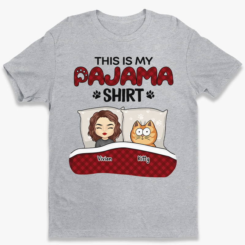 T-shirt « This Is My Pawjama » - T-shirt unisexe personnalisé pour chien et chat, sweat à capuche, cadeau pour propriétaires d'animaux et amoureux des animaux