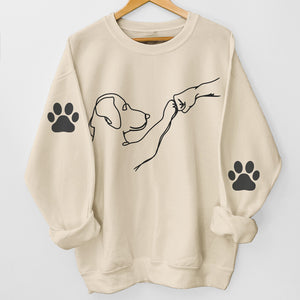Mon meilleur ami à quatre pattes - Sweat-shirt unisexe pour chien avec motif sur la manche - Cadeau de Noël pour les propriétaires et les amoureux des animaux