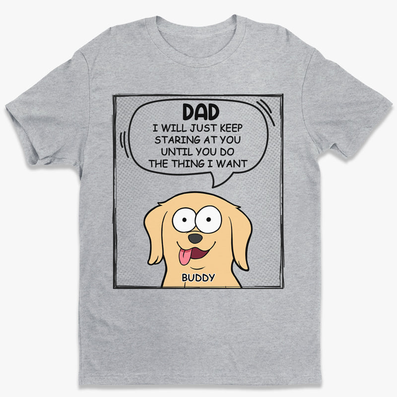 Nous continuerons à vous regarder - T-shirt unisexe personnalisé pour chien, sweat à capuche, sweat-shirt - Fête des mères, fête des pères, cadeau pour les propriétaires d'animaux, amoureux des animaux