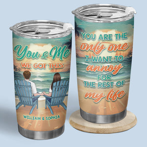 Heureux de s'ennuyer et de continuer à être forts - Verre personnalisé pour couple - Cadeau pour mari et femme, anniversaire