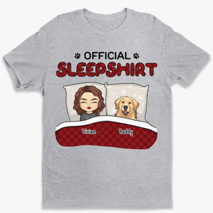 Official Sleepshirt - Dog & Cat Personalized Custom Unisex T-shirt, Hoodie, Sweatshirt - Gift For Pet Owners, Pet Lovers