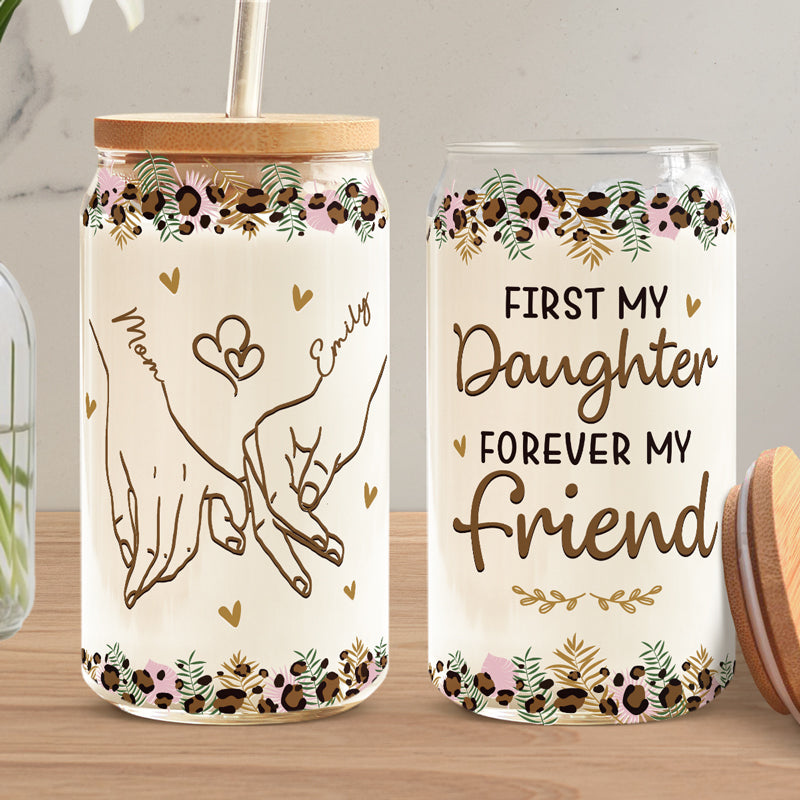 Merci d'être mon thérapeute bénévole - Tasse en verre personnalisée pour la famille, tasse à café glacé - Cadeau pour maman, fille