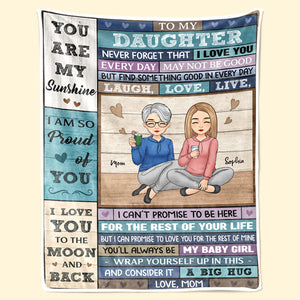 À ma belle fille - Couverture familiale personnalisée - Cadeau de Noël de maman