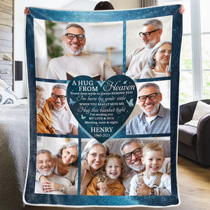 Photo personnalisée Je suis là à vos côtés - Couverture commémorative personnalisée - Cadeau de condoléances pour les membres de la famille