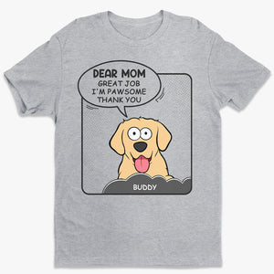 Excellent travail, nous sommes géniaux, merci - T-shirt unisexe personnalisé pour chien et chat, sweat à capuche, sweat-shirt - Cadeau pour les propriétaires d'animaux, les amoureux des animaux