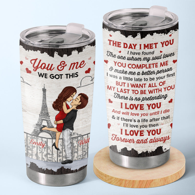 Je t'aimerai jusqu'à ma mort - Verre personnalisé pour couple - Cadeau de Noël pour mari et femme, anniversaire