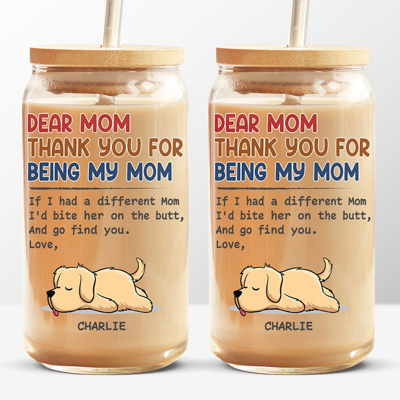 Je te trouverais - Tasse en verre personnalisée pour chien, tasse à café glacé - Cadeau pour les propriétaires d'animaux et les amoureux des animaux