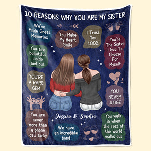 Nous avons un lien incroyable - Couverture personnalisée Bestie - Cadeau de Noël pour meilleures amies, meilleures amies, sœurs