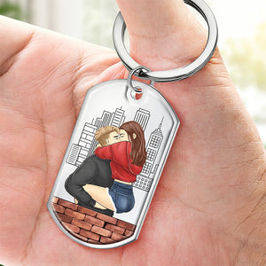 Conduisez prudemment, beau gosse, je t'aime - Porte-clés personnalisé pour couple - Cadeau pour mari et femme, anniversaire