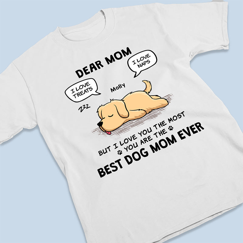 Je t'aime le plus - T-shirt unisexe personnalisé pour chien, sweat à capuche, sweat-shirt - Fête des Mères, cadeau pour les propriétaires d'animaux et les amoureux des animaux