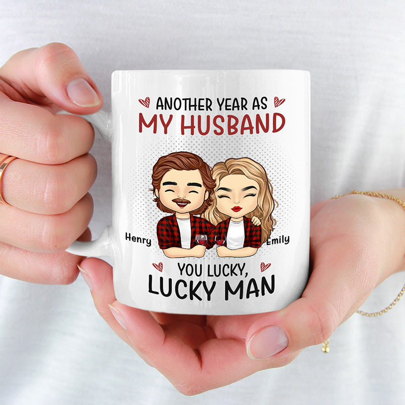 Une autre année en tant que petit ami - Tasse personnalisée pour couple - Cadeau pour mari et femme, anniversaire