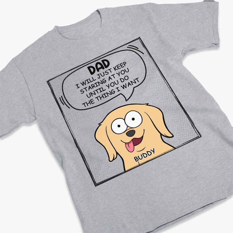 Nous continuerons à vous regarder - T-shirt unisexe personnalisé pour chien, sweat à capuche, sweat-shirt - Fête des mères, fête des pères, cadeau pour les propriétaires d'animaux, amoureux des animaux
