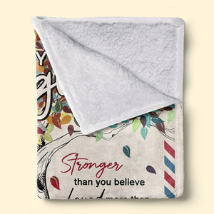 Tu es une bénédiction dans ma vie - Couverture personnalisée pour la famille - Cadeau d'anniversaire de maman, grand-mère