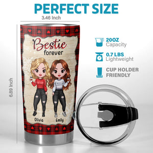 Notre amitié est une véritable bénédiction pour moi - Gobelet personnalisé Bestie - Cadeau de Noël pour meilleures amies, meilleures amies, sœurs