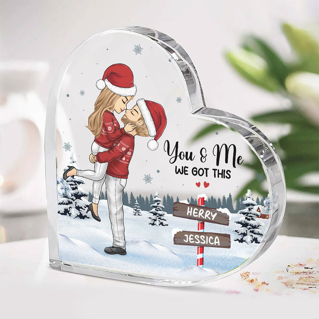 Tu es le fromage de mes macaronis - Plaque acrylique personnalisée en forme de cœur pour couple - Cadeau de Noël pour mari et femme, anniversaire