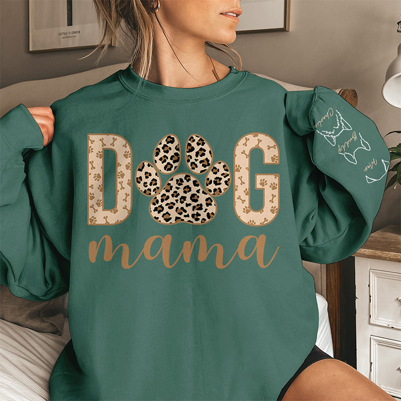 Meilleure maman à fourrure de tous les temps - Sweat-shirt unisexe personnalisé pour chien et chat avec motif sur la manche - Cadeau pour propriétaires et amoureux des animaux