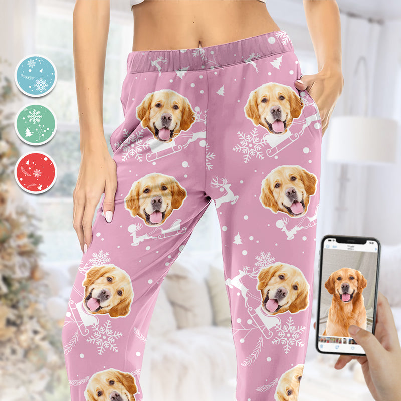 Pyjama personnalisé avec photo pour chien et chat - Cadeau de Noël pour les propriétaires et les amoureux des animaux