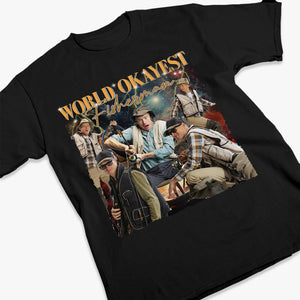T-shirt, sweat à capuche et sweat-shirt unisexe personnalisé avec photo du pêcheur le plus correct du monde - Cadeau pour les amateurs de pêche