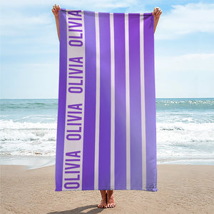Nos journées d'été colorées - Serviette de plage personnalisée Bestie - Cadeau pour meilleures amies, meilleures amies, sœurs