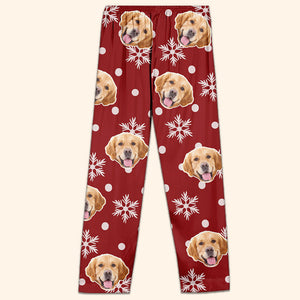 Custom Photo Be Merry And Shine Bright - Dog & Cat Personalized Custom Face Photo Pajama Pants - Christmas Gift For Pet Owners, Pet Lovers