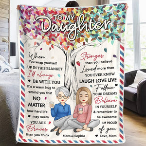 Tu es une bénédiction dans ma vie - Couverture personnalisée pour la famille - Cadeau d'anniversaire de maman, grand-mère