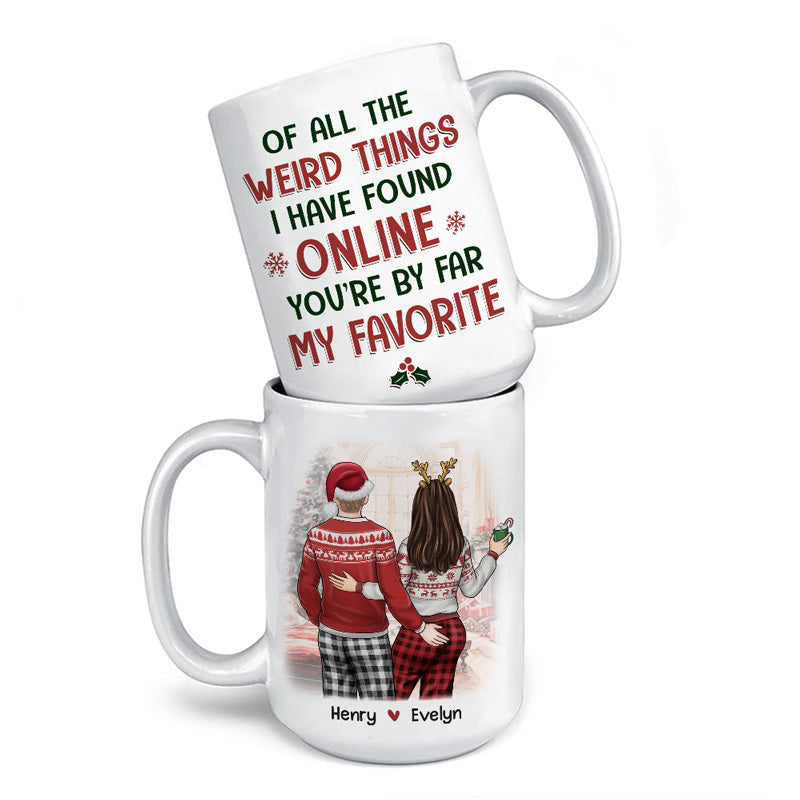 Je t'aime, je te garde - Tasse personnalisée pour couple - Cadeau de Noël pour mari et femme, anniversaire