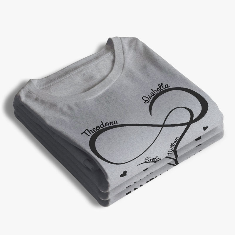 La famille est toujours proche de nous - T-shirt, sweat à capuche et sweat-shirt unisexe personnalisé pour la famille - Cadeau pour les membres de la famille