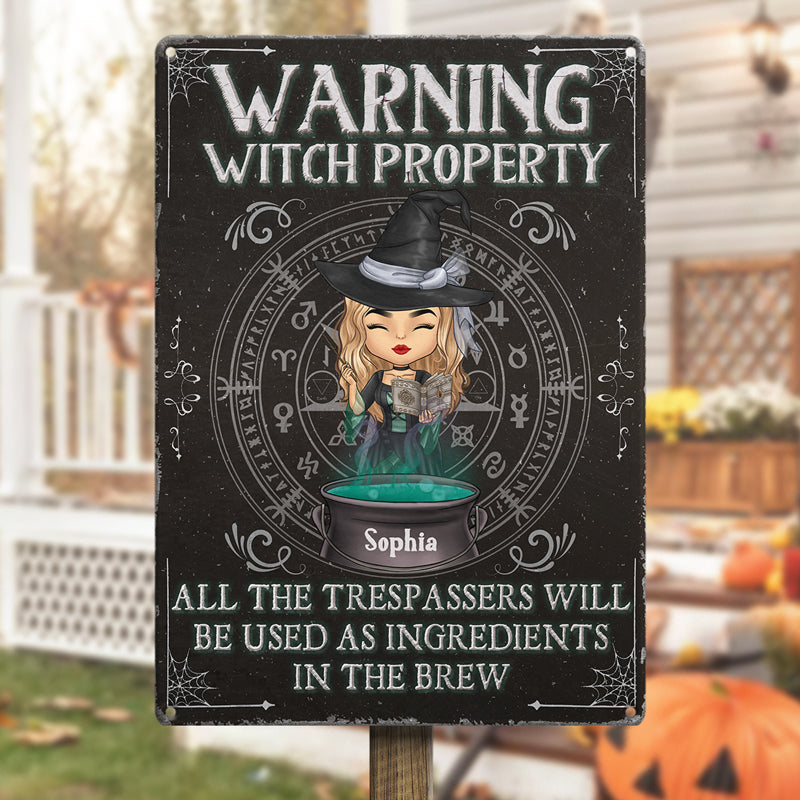 Vous serez utilisé comme ingrédients - Décoration d'intérieur personnalisée en métal pour sorcière - Cadeau d'Halloween pour sorcières, vous-même