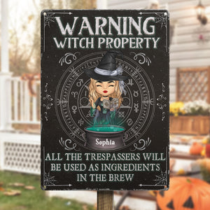 Vous serez utilisé comme ingrédients - Décoration d'intérieur personnalisée en métal pour sorcière - Cadeau d'Halloween pour sorcières, vous-même