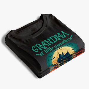 Grand-mère de petits monstres - T-shirt, sweat à capuche et sweat-shirt unisexe personnalisé pour la famille - Cadeau d'Halloween pour grand-mère