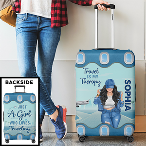Le ciel m'appelle et je dois y aller - Housse de bagage personnalisée - Cadeau pour les amoureux du voyage