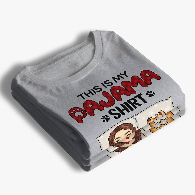 T-shirt « This Is My Pawjama » - T-shirt unisexe personnalisé pour chien et chat, sweat à capuche, cadeau pour propriétaires d'animaux et amoureux des animaux