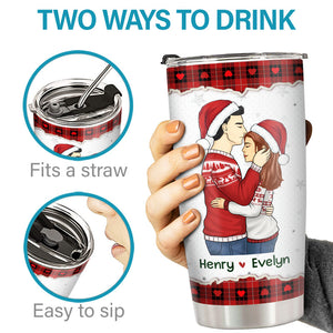 Je t'ai rencontré, je t'ai aimé - Verre personnalisé pour couple - Cadeau de Noël pour mari et femme, anniversaire