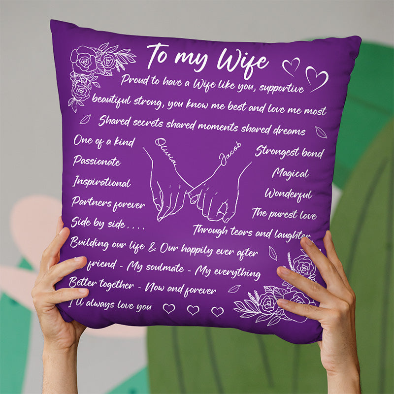 Ensemble, c'est mieux maintenant et pour toujours ! Coussin personnalisé pour couple ! Cadeau pour mari et femme, anniversaire